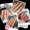 UNA GELLA Short Almond Round Fake Nails 216pcs Almond Press on Nails Preshape Oval Gel Nail Tips for Full Cover Acrylic