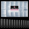UNA GELLA Extra Long Tapered Sqaure Nail Tips Full Cover 504pcs No C Curve Clear Gel Nail Tips XXL Long Straight Nails T