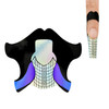 100pcs Nail Form Sticky Nail Forms for Builder Gel Reusable Sturdy Nail Extension Forms Nail Forms for Acrylic Nails Bui