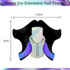 100pcs Nail Form Sticky Nail Forms for Builder Gel Reusable Sturdy Nail Extension Forms Nail Forms for Acrylic Nails Bui