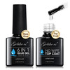 Gelike EC UV 6 in 1 Gel Nail Glue and Top Coat Kit No Wipe for PressOn Nails GelX Extensions Builder Gel Blooming No Pop