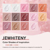 JEWHITENY 14 Colors Poly Extension Gel Nail Kit With U V Lamp Nude Pink White Brown All In One Poly Gel Starter Kit With