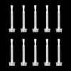 AZUREBEAUTY Dip Powder Replacement Liquid Brush 10pcsset for Dipping Powder Base CoatTop CoatActivator Brushes