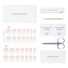 DANNI TONI Semi Cured Gel Nail Strips French Ombre in The Mood for Love Pink White Gradient Nail Strips 28 Stickers Gift