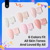 Beetles Rubber Base Builder Nail Gel White Nude Pink Glitter French Tip Base Color Gel Polish Set for Manicure Strengthe
