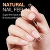 AILLSA Short Square Nail Tips 504pcs Clear Soft Nail Tips Full Cover Gel Nails Tips Preshaped Acrylic for Extensions Eas