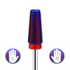 Lavinda 5 in 1 Fine Grit Tapered Nail Drill Bit for Acrylic Gel Removal Carbide Tungsten Steel Left Right Hand Use Profe