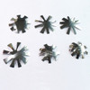 Acrylic Nail French Tip Tool Kit 6pcs Silver French Tip Cutter Edge Trimmer Easy Smile Line Acrylic V Cut Nails Manicure