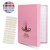 Noverlife 216 Nail Colors Chart Display Nail Gel Polish Display Book with 216 False Nail Tips Professional Salon Nail Co