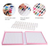 Noverlife 216 Nail Colors Chart Display Nail Gel Polish Display Book with 216 False Nail Tips Professional Salon Nail Co