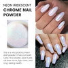 Ownest 2 Pcs Neon Chrome Nail Powder Unicorn Chrome Nails Glitter Pigment Aurora Iridescent Powder Pigment for Nails Opa