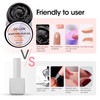 Gellen Solid Nail Glue Gel for False Nail Tips Huge Capacity 15g Press on Solid Acrylic Nail Glue Gel for Salon Art DIY