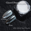 Pretty Diva White Pearl Chrome Nail Powder 2 Colors Pearl Nail Powder Ice Transparent Aurora Chrome Nail Powder High Glo