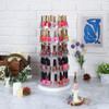 J JACKCUBE DESIGN Acrylic Rotating Nail Polish Display Stand Spinning Rack Holds 115 195 Bottles 5 Tier Storage Holder O