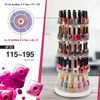 J JACKCUBE DESIGN Acrylic Rotating Nail Polish Display Stand Spinning Rack Holds 115 195 Bottles 5 Tier Storage Holder O