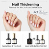 modelones Builder Nail Gel with Gel Top Coat 3Pcs Clear Builder Nail Kit for Thickening Apex Building Extension Rhinesto