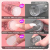 BTArtbox French Nail Stamper French Tip Nail Tools with Nail Scraper and Replaceable Stamper Head 100Time Using Silicone