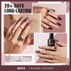 MEFA Fall Gel Nail Polish Set 12 Colors Burgundy Red Nail Polish Set Champagne Gold Glitter Nail Polish Gel Soak Off Dar