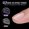 BTArtbox 10 Sheets 15 Sizes Ultra Thin Waterproof Nail Stickers for Fake Nails 300PCS Double Sided Jelly Nail Sticky Tab