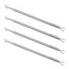 4 Pieces Nail Cuticle Pusher Stainless Steel Cuticle Pusher Triangle Cuticle Peeler Scraper Cuticle Pusher Gel Nail Polish Nail Art Cuticle Remover T