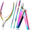 Mudder Acrylic Nail Clippers Kit False Nails Tips Cutter Professional Cuticle Trimmer Nipper Cutter Pusher Remover Stain