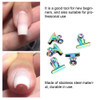 Rotekt 5pcs Curve C Nail Extension Clips set Stainless nail pinching clips acrylic nail pincher tool Multifunctional Nai