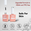 FZANEST Hema Free Rubber Base Builder Gel For Nails Rubber Base Coat for Nail Strengthen Apex Building Extension Long La