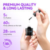 gelike ec 6 in 1 Nail Glue Gel 2 Pcs Gel Nail Polish for Press on Nails Nail Glue Strong Easy and Long Last for False Ac