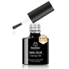 Beetles 9 in 1 Nail Glue Gel for Nail Tips and Clear Acrylic Nails Long Lasting Curing Needed UV Extension Glue for Fals