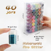CIYOWTA Fine Glitter for Epoxy Resin Set of 40 Colors for Tumblers Cup Glass Slime Cosmetic Ultra Fine Glitter for Nails