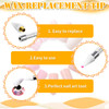 Blulu 16 Pcs Wax Head Tips Rhinestone Picker Tool Rhinestones Replacement Diamond Painting Tips for Nail Dotting Pen to