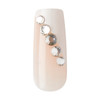 KISS Classy Premium Press On Nails Gorgeous White Long Length Square Shape Includes 30 Fake Nails 2g Pink Gel Nail Glue