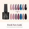 Beetles Matte Top Coat Gel Nail Polish Gel Top Coat Base Set 3Pcs Matte Shiny Top Coat Nail Polish and Base Coat No Wipe