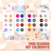 MEFA Gel Nail Polish Kit with U V Light 32 Colors All Seasons Nude Gel Nail Polish Set with Base and MatteGlossy Glitter