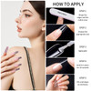 Teenitor 600 Pcs Clear Coffin Nail Tips Acrylic Nail Kit Clear Press On Nails Long Fake Nails Coffin Nail Tips Full Cove