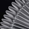 200 Pcs Nail Swatch Sticks Oval Nail Polish Sample Swatches with Metal Ring for Nail Art Polish Practice Clear