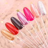 200 Pcs Nail Swatch Sticks Oval Nail Polish Sample Swatches with Metal Ring for Nail Art Polish Practice Clear