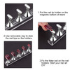Blulu 2 Sets Nail Stand for Press on Acrylic Nails Display Practice Magnetic Fake Nail Holder for Painting Nails for Fal