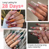UNA GELLA Nail Tips Square Fake Gel Nails Tips 120 PCS No C Curve XXL Extra Long Full Cover Square Straight Curved Taper