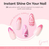 modelones Gel Nail Polish Set 6 Colors 2026 Easter Light Soft Pink White Nude Pink Gel Polish Soak Off Nail Art Design M