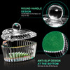 AORAEM 2PCS Nails Tips Art Dappen Dish with Lid Acrylic Liquid Powder Dappen Monomer Dish Glass Crystal Cup Glassware To