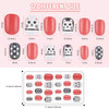 Maitys 240 Pcs Children False Nails 10 Packs Kids Girls Press on Short Artificial Fake Nails Gradient Color Rainbow Pre