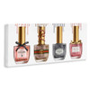 Stupell Industries Makeup Collection Nail Polish Pink Grey Red Fashion Design Canvas Wall Art MultiColor
