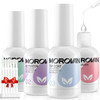 Morovan Dip Powder Liquid Set with Activator Base Top Coat and Dipping Powder Brush Saver 4pcs 05oz for Dip Nail Kit