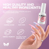 Morovan Dip Powder Liquid Set with Activator Base Top Coat and Dipping Powder Brush Saver 4pcs 05oz for Dip Nail Kit