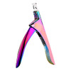 SUMAJU Professional Acrylic False Nail Clippers for Acrylic Nails Nail Tip Cutter Nail Manicure Tool Rainbow