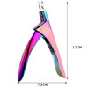 SUMAJU Professional Acrylic False Nail Clippers for Acrylic Nails Nail Tip Cutter Nail Manicure Tool Rainbow