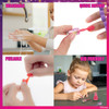 Townley Girl Disney Princess NonToxic Water Based Peel Off Quick Dry Nail Polish with Nail Separators Gift Kit Set for K