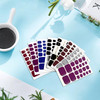 WOKOTO 12 Sheets SelfAdhesive Nail Polish Wraps for Toes and 1Pc Nail File Shinny Solid Silver Stick On Nails Stickers T