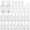 Irenare 20 Pcs 20ml Refillable Empty Nail Polish Bottles Plastic Nail Polish Container Empty Bottle with Mixing Marble C